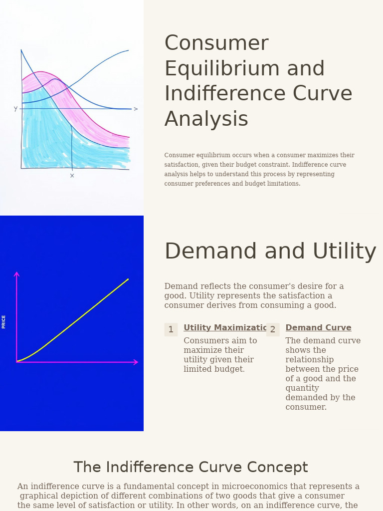 Consumer Equilibrium & Indifference Curves | PDF | Utility | Economic ...