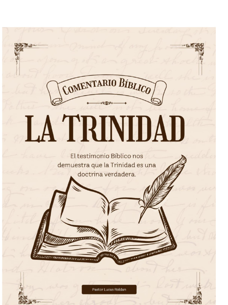 La Trinidad en la Biblia | PDF | espíritu Santo | Trinidad