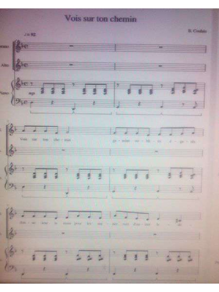 Partition Les Choristes - Accomp Piano - 0028 | PDF