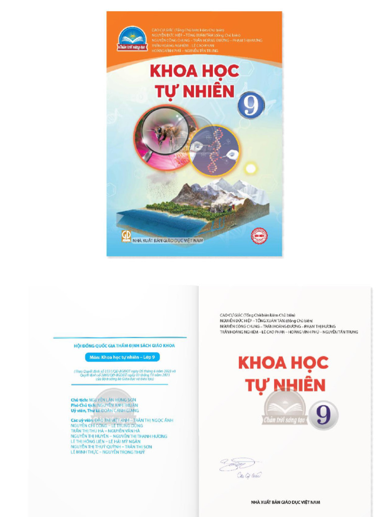 Khoa hoc tu nhien 9 chan troi sang tao pdf xem online tai pdf mien phi