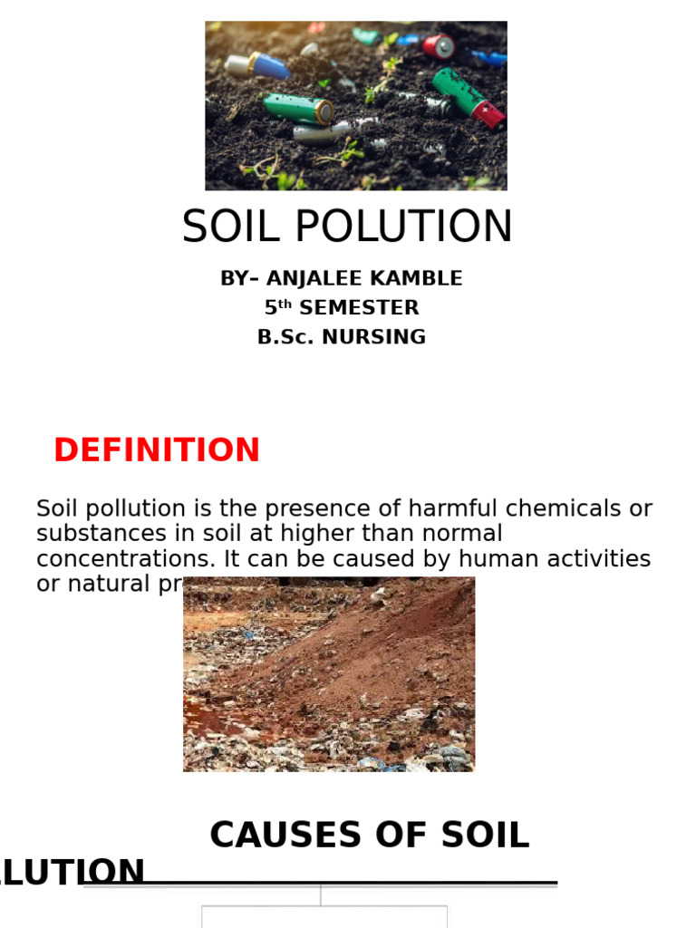 Understanding Soil Pollution Causes & Effects | PDF