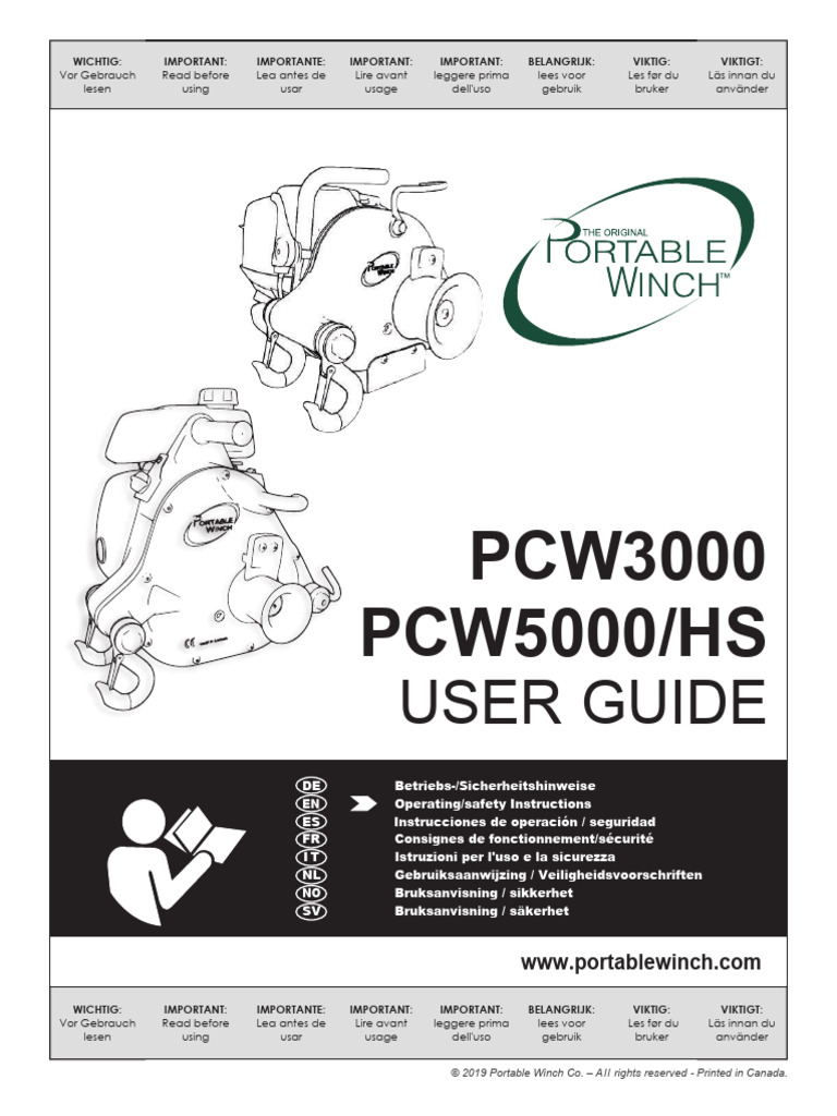 BA Portable Winch-Spillwinde-PCW-5000!40!226 Intl j19 11 | PDF