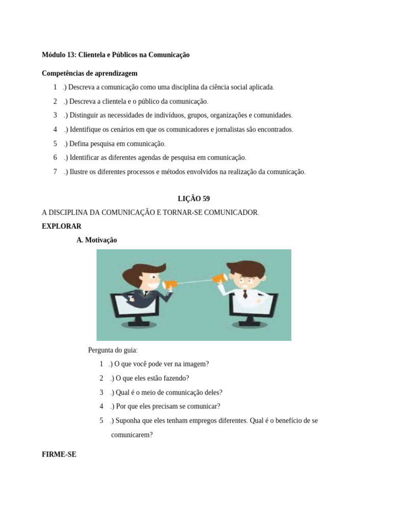 Clientela e Públicos na Comunicação | PDF | Comunicação | Science