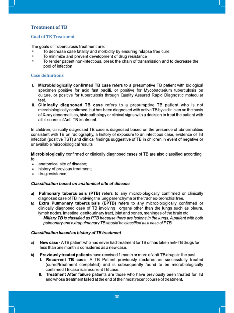 Treatment of TB Part 1 | PDF