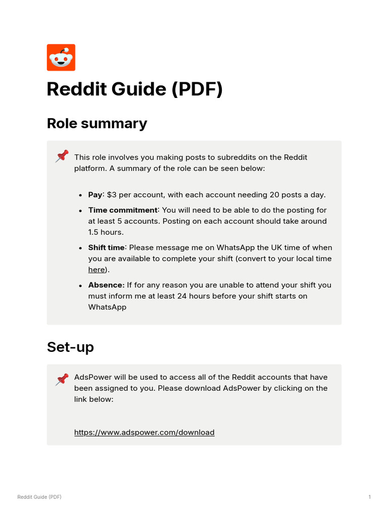 Reddit Posting Guide for AdsPower Users | PDF | Proxy Server | Cyberspace