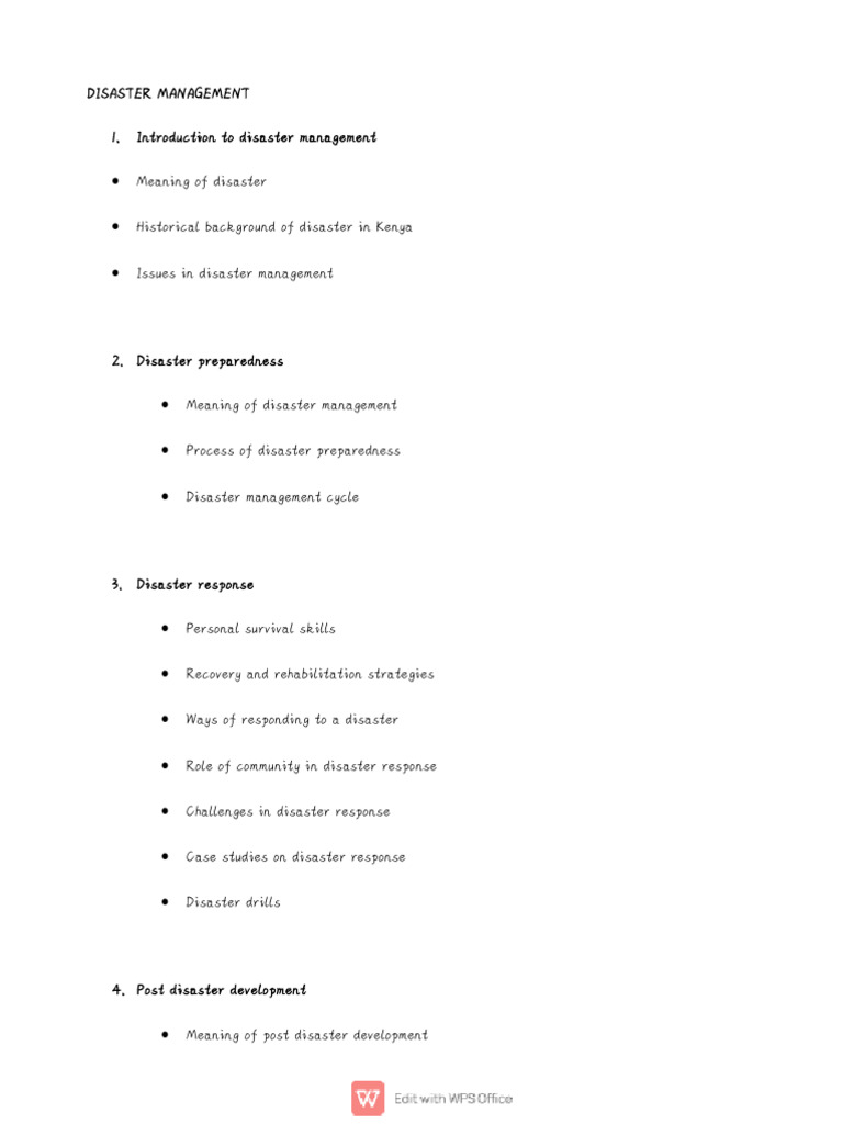 DM NOTES_250129_084541 | PDF | Natural Disasters | Emergency Management