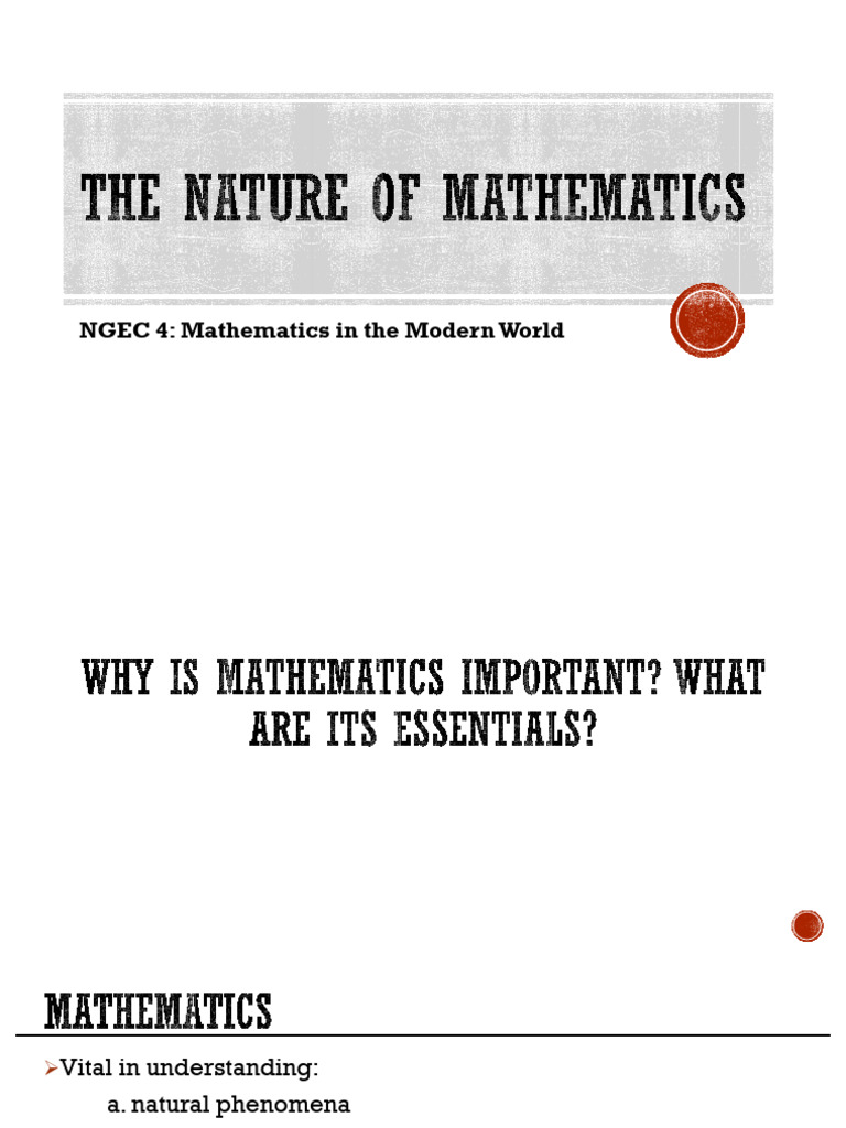 Understanding Mathematics in the Modern World | PDF | Ratio | Mathematics