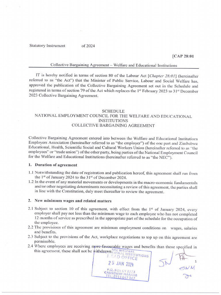 Cba - 2024 | PDF