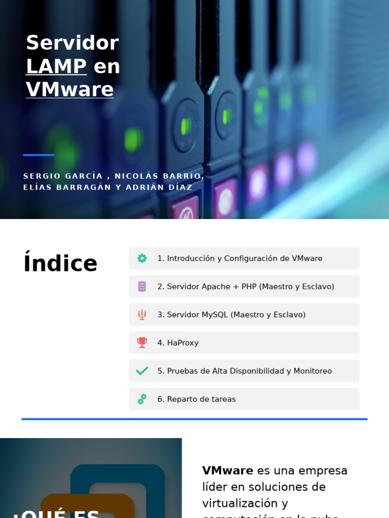 Configuración de Servidor LAMP en VMware | PDF | V Mware | Servidor ...
