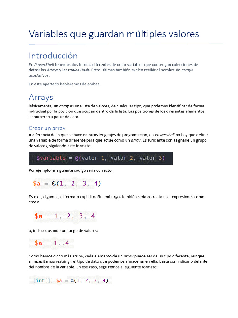 7 Arrays | PDF | Variable (informática) | Archivo de computadora