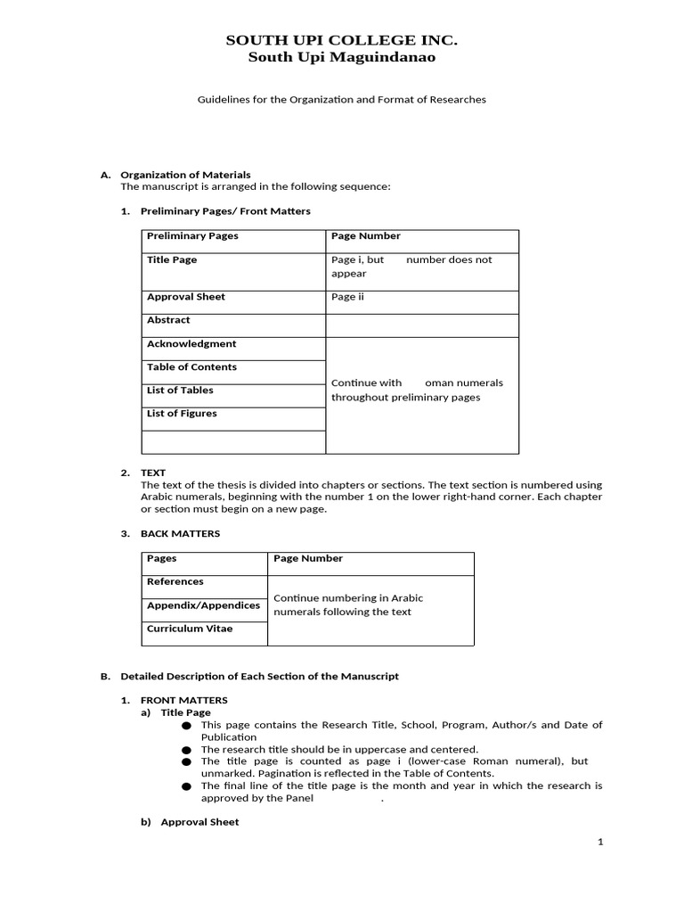 Research Format Guidelines Updated | PDF | Book Design | Methodology