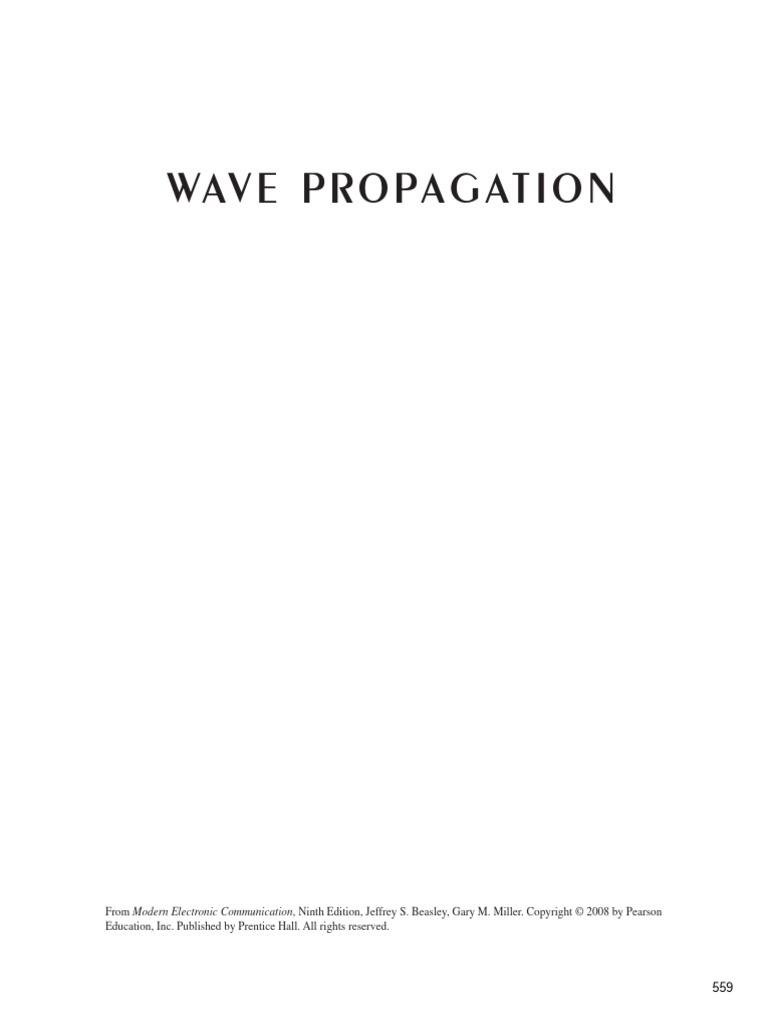 Study Guid WAVE PROPAGATION | PDF | Ionosphere | Radio Propagation