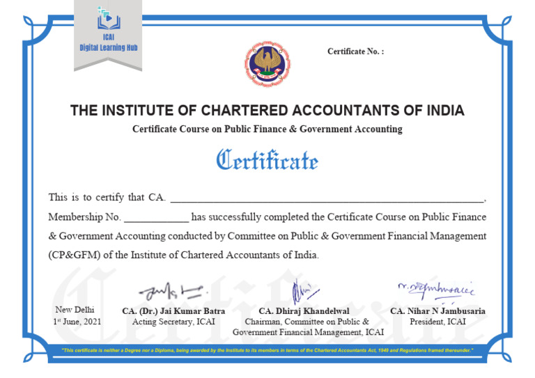 Certificate in Public Finance Accounting | PDF