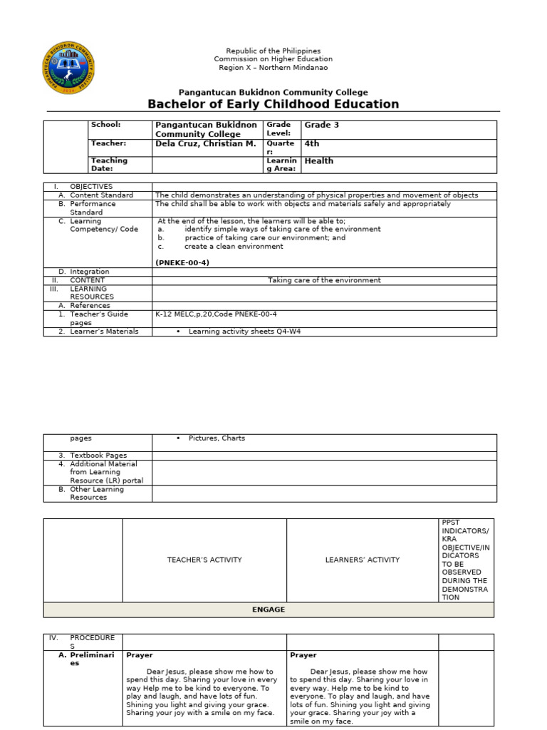 Science 5Es Lesson Plan | PDF | Recycling | Waste