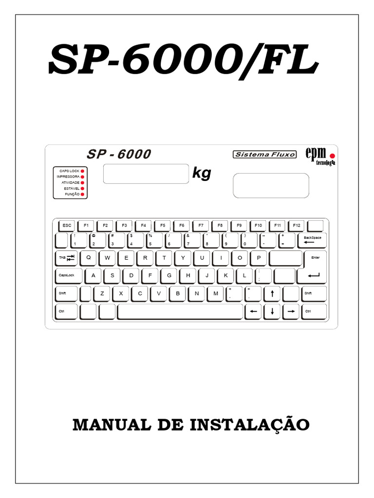 Manual de Instalação SP-6000/FL | PDF | Entrada/Saída | Armazenamento ...
