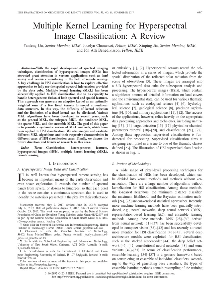 2017 Multiple Kernel Learning for Hyperspectral Image Classification A ...