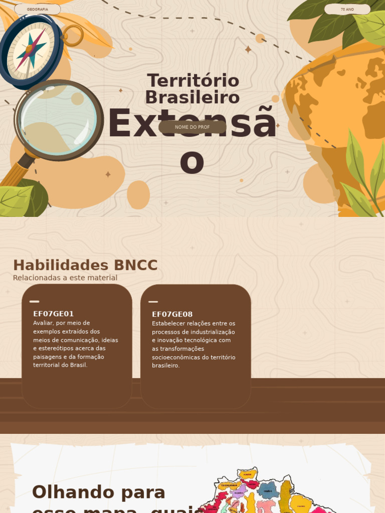 Extensão Territorial e Fusos Horários do Brasil | PDF | Brasil | Geografia