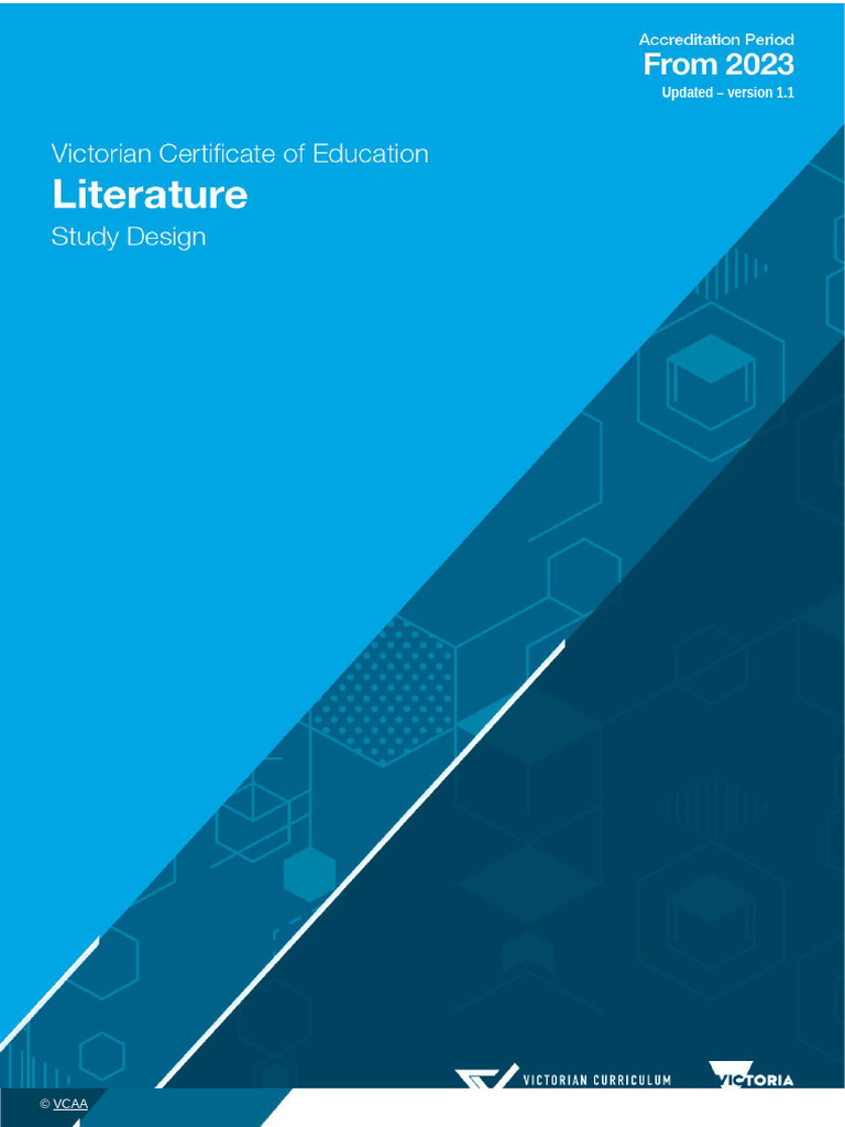 Literature 2023 Study Design | PDF | Genre | Knowledge