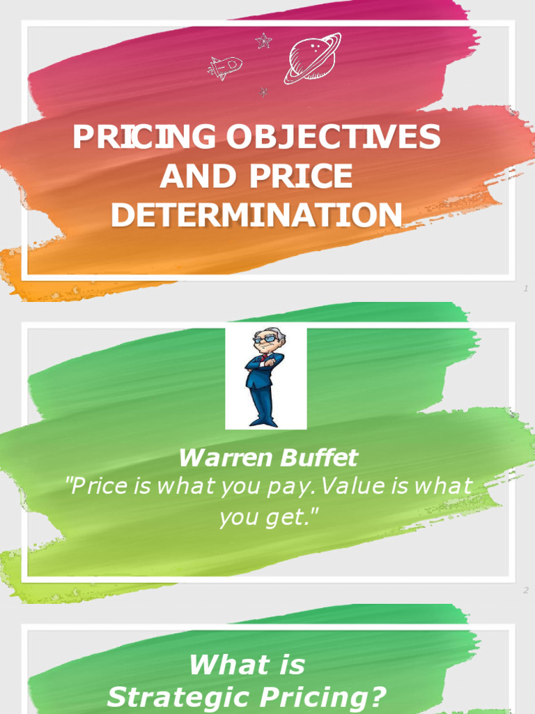 1 Pricing Objectives Pdf Profit Economics Pricing