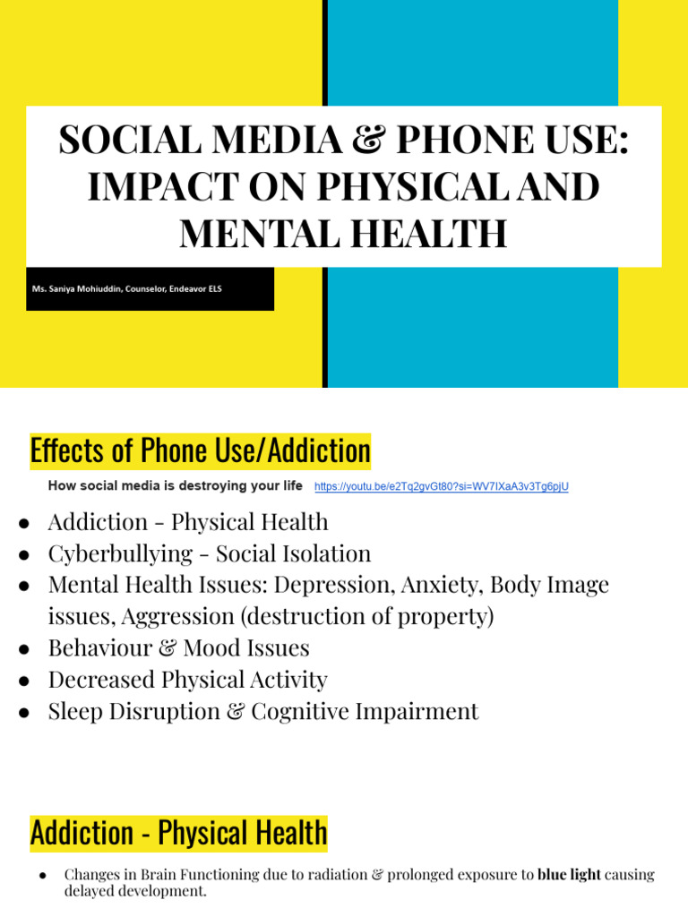 Social Media Addiction's Health Impact | PDF | Sleep | Mental Health