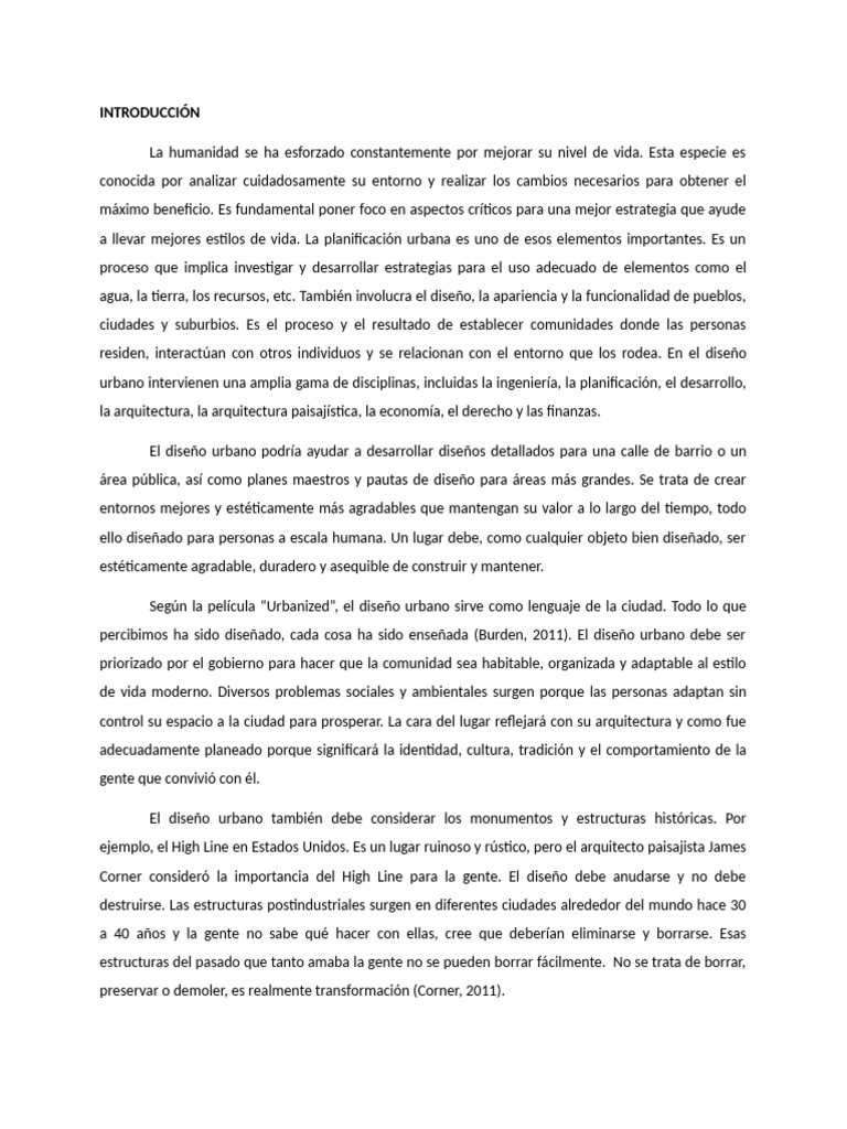 Planificación Urbana Pdf Diseño Urbano Diseño