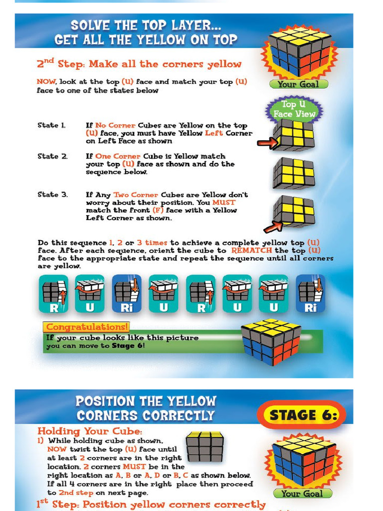 Solving A 33 Rubik's Cube - Creativentechno | PDF