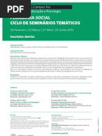 Cartaz Seminários Pedagogia Social - 2012