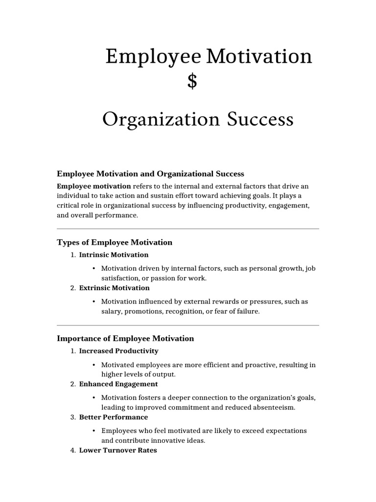motivation and success | PDF | Motivation | Motivational