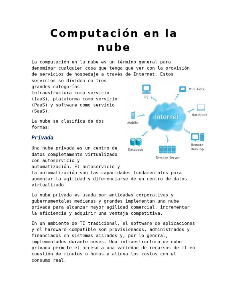 Guía sobre Computación en la Nube | PDF | Computación en la nube ...