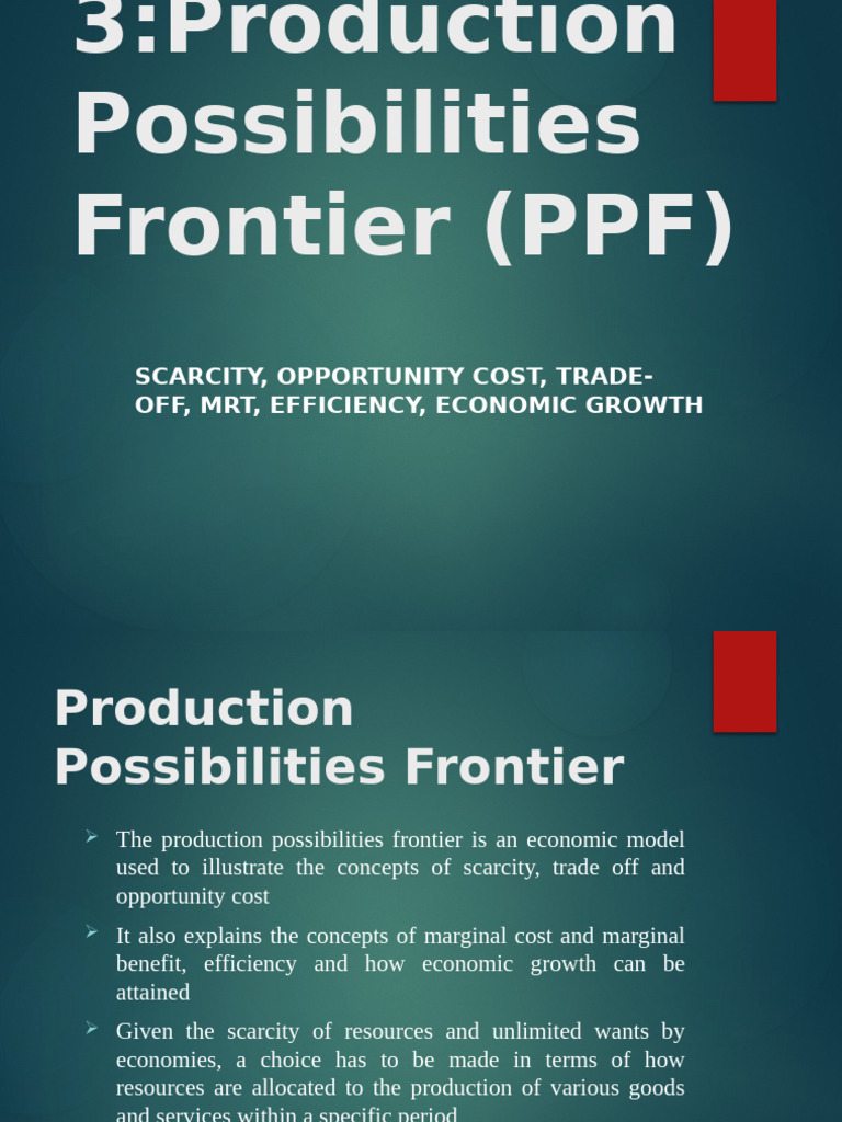 Understanding Production Possibilities Frontier | PDF | Economies ...