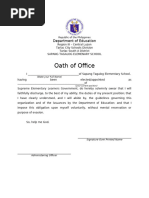 Oath of Office 2025 - Maydolong High School | PDF