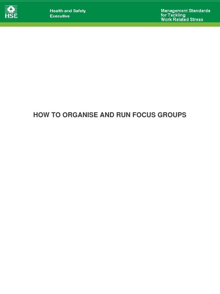 Focus Groups | PDF | Focus Group | Question