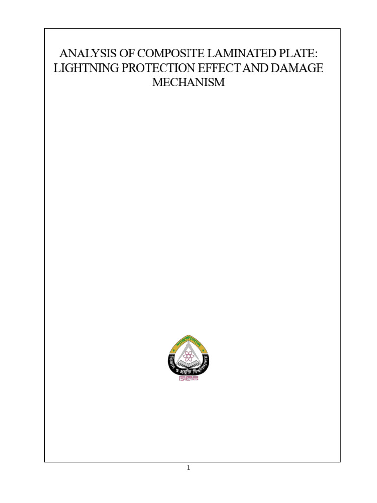 Composite Plate Lightning Protection Analysis | PDF | Composite ...