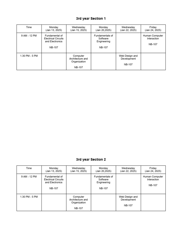 Final Exam Schedule Regular - 2025 Sem I | PDF | Artificial ...