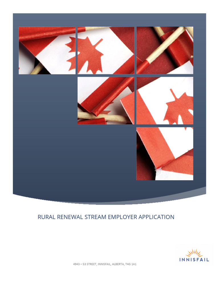 Application Form For Rural Renewal Stream | PDF | Employment | Academic ...