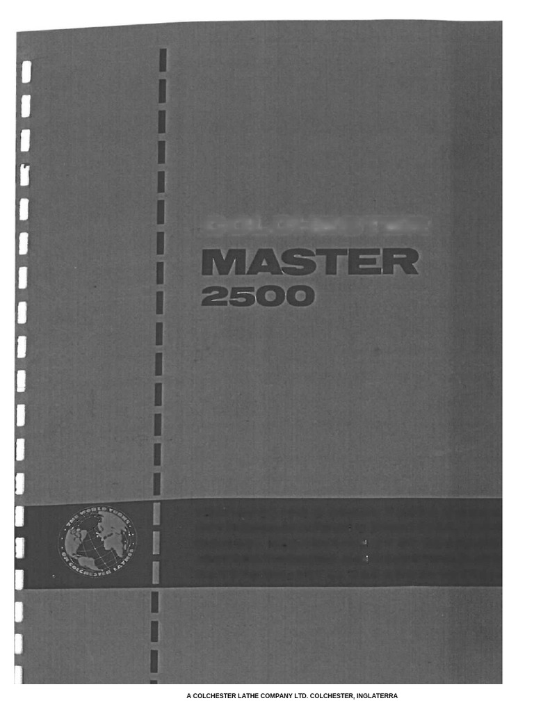 Colchester Master 2500 | PDF | Engrenagem | Parafuso