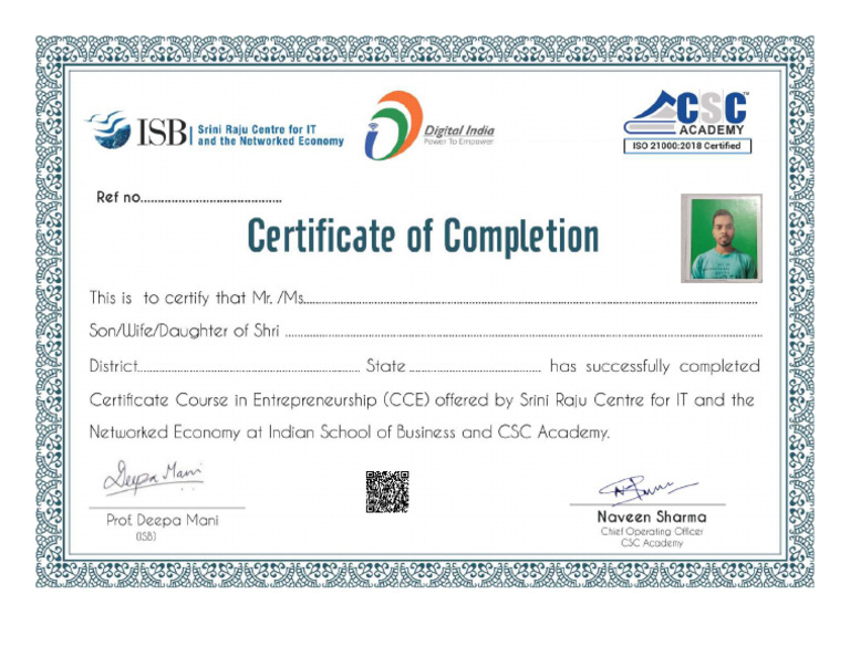 Shamshed Certificate - Compressed | PDF