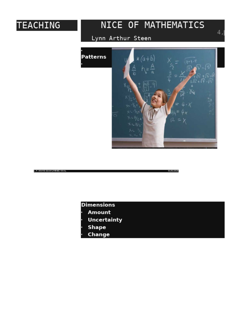 The Pleasant Teaching of Mathematics | PDF | Mathematics | Variable ...