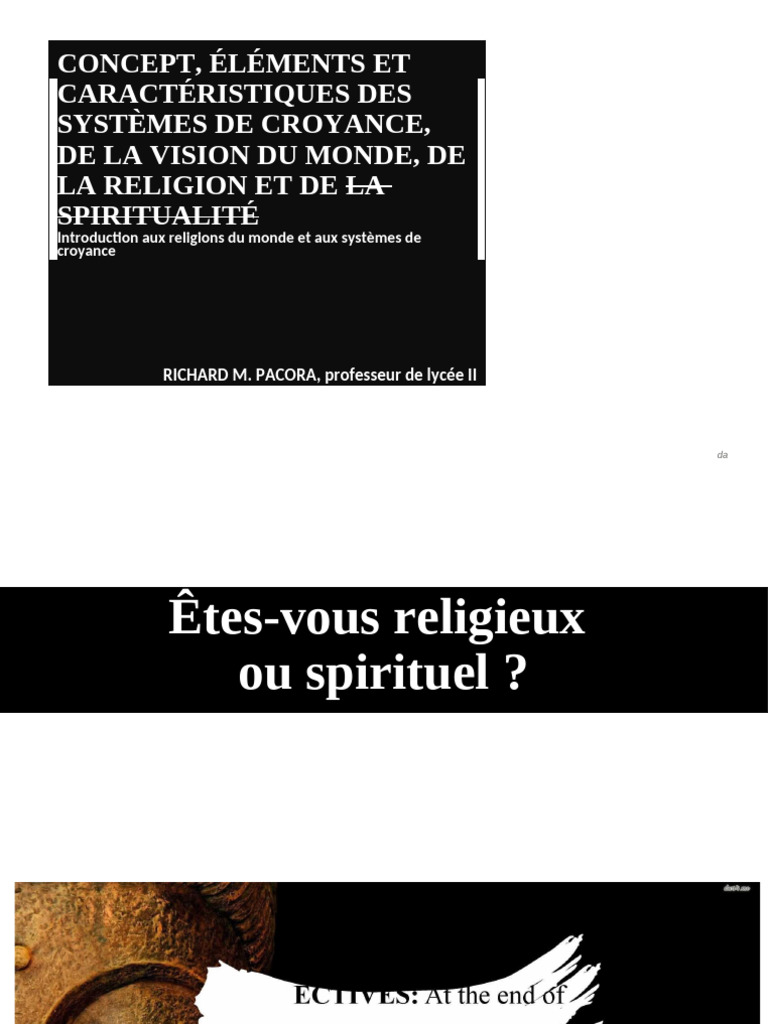 Systèmes de croyance et spiritualité | PDF | Dieu | Spiritualité