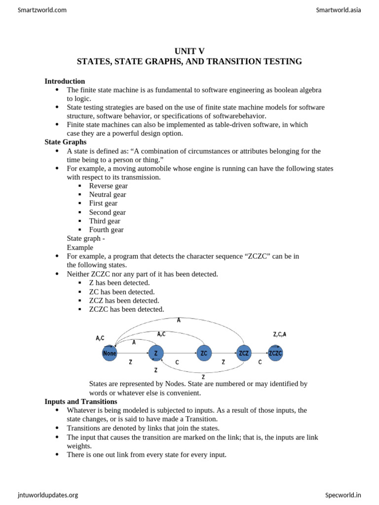 State Graphs in Software Testing | PDF | Matrix (Mathematics) | Vertex ...