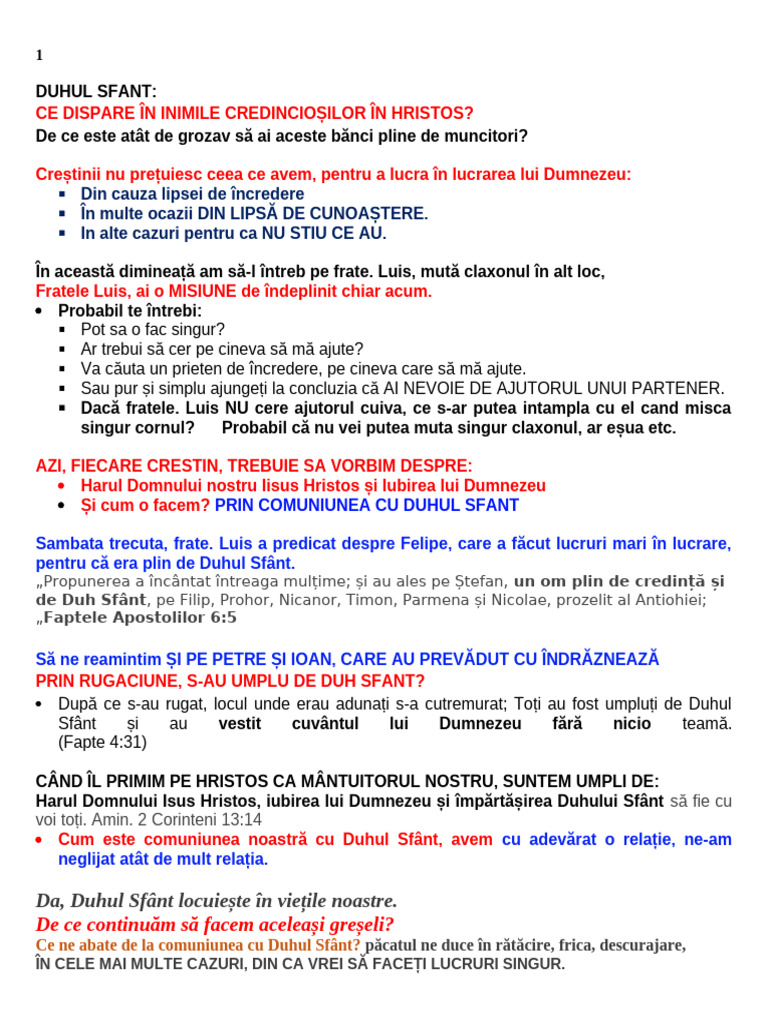 Duhul Sfânt | PDF