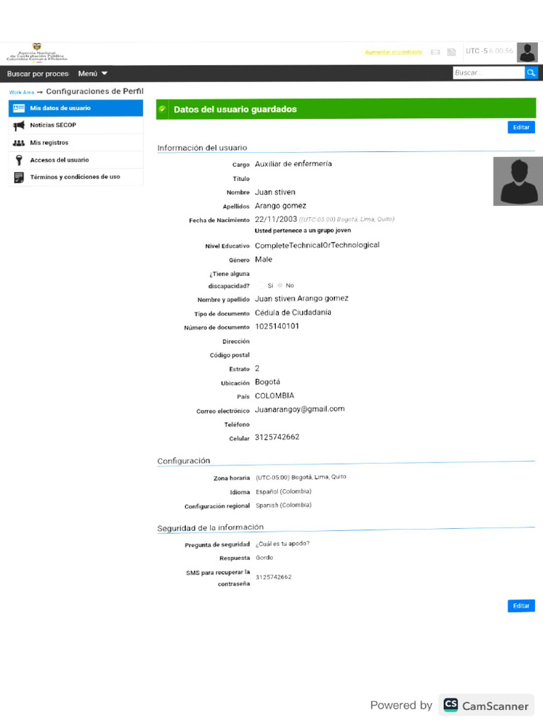 Registro Secop LL | PDF