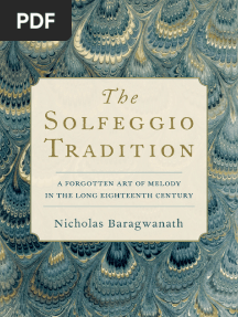 The Solfeggio Tradition- A Forgotten Art of Melody in the Long Eighteenth Century