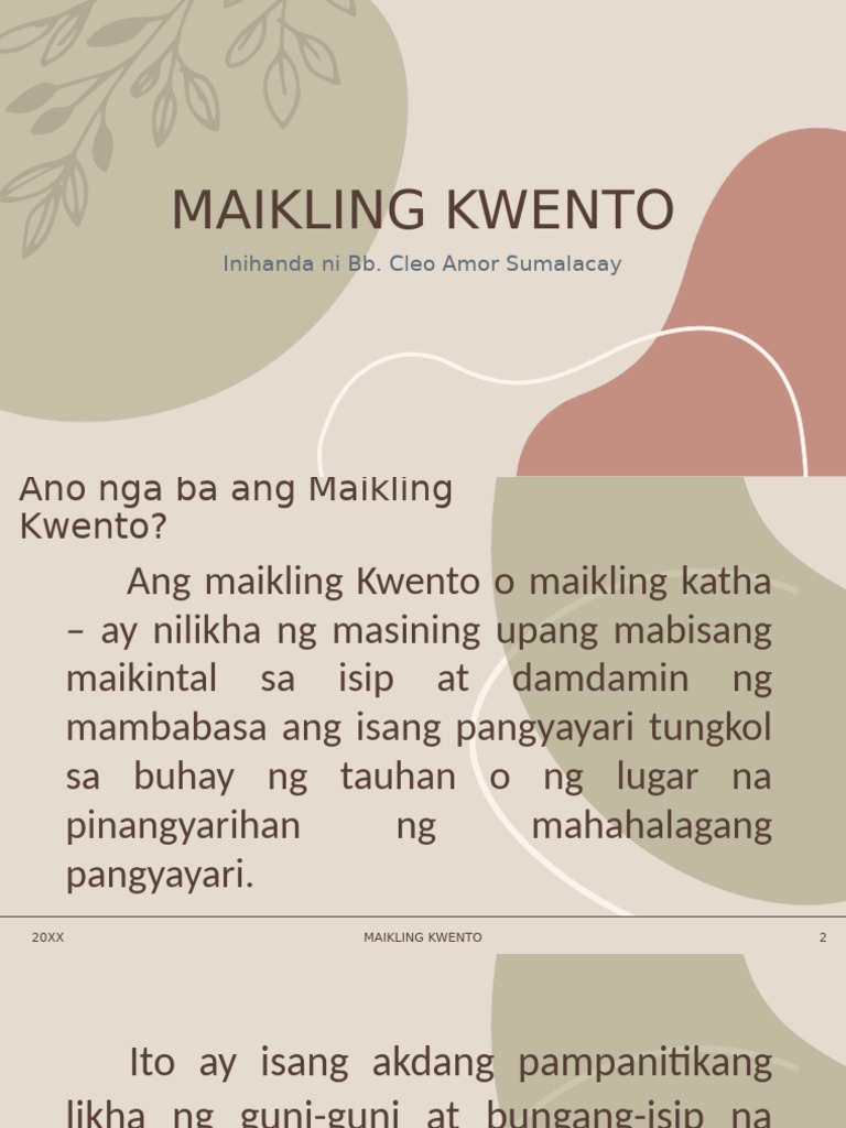Maikling Kwento | PDF