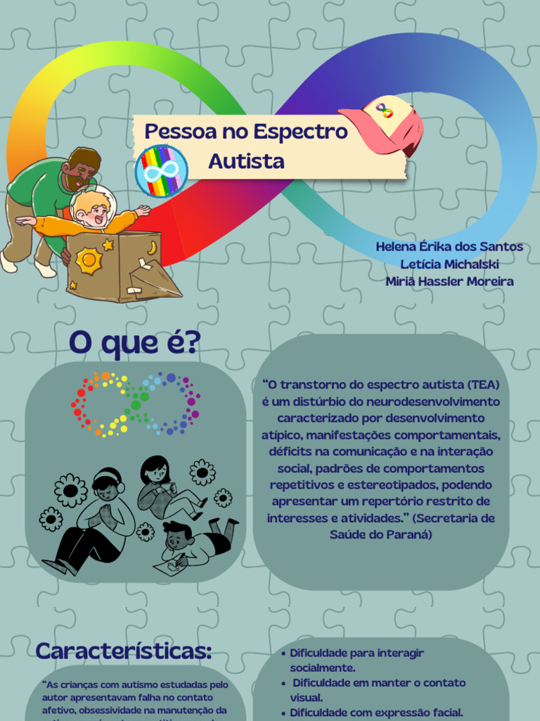Entendendo o Transtorno do Espectro Autista | PDF | Autismo | Conceitos ...