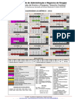 FANESE Calendario Academico-2012