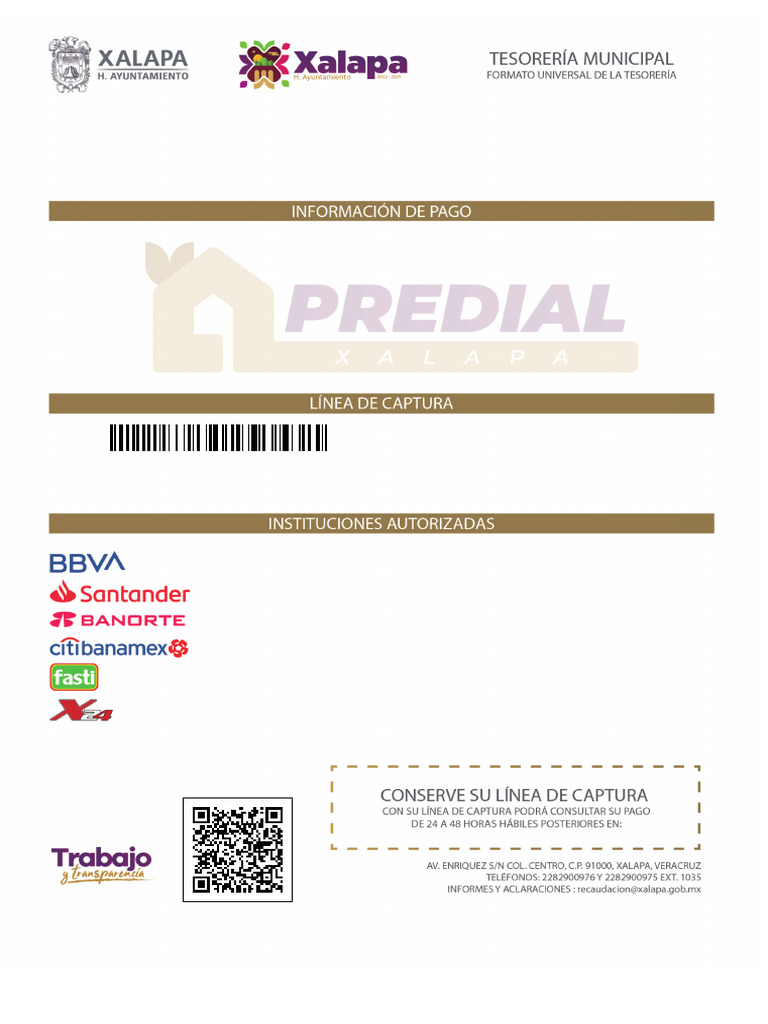 Recibo de Impuesto Predial 2025 | PDF