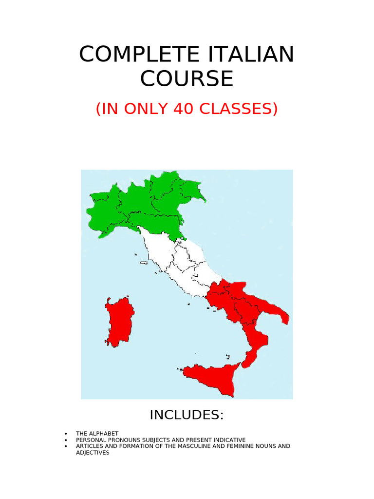 Complete Italian Course PDF: Part 2 | PDF