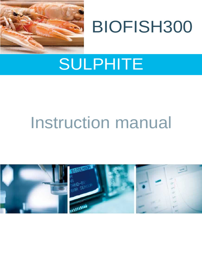 BIOFISH 300 Sulphite Analysis Guide | PDF | Biosensor