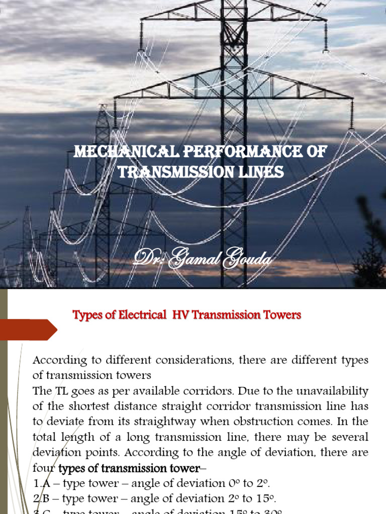 Mechanical Performance of Transmission Lines | PDF | Electric Power ...